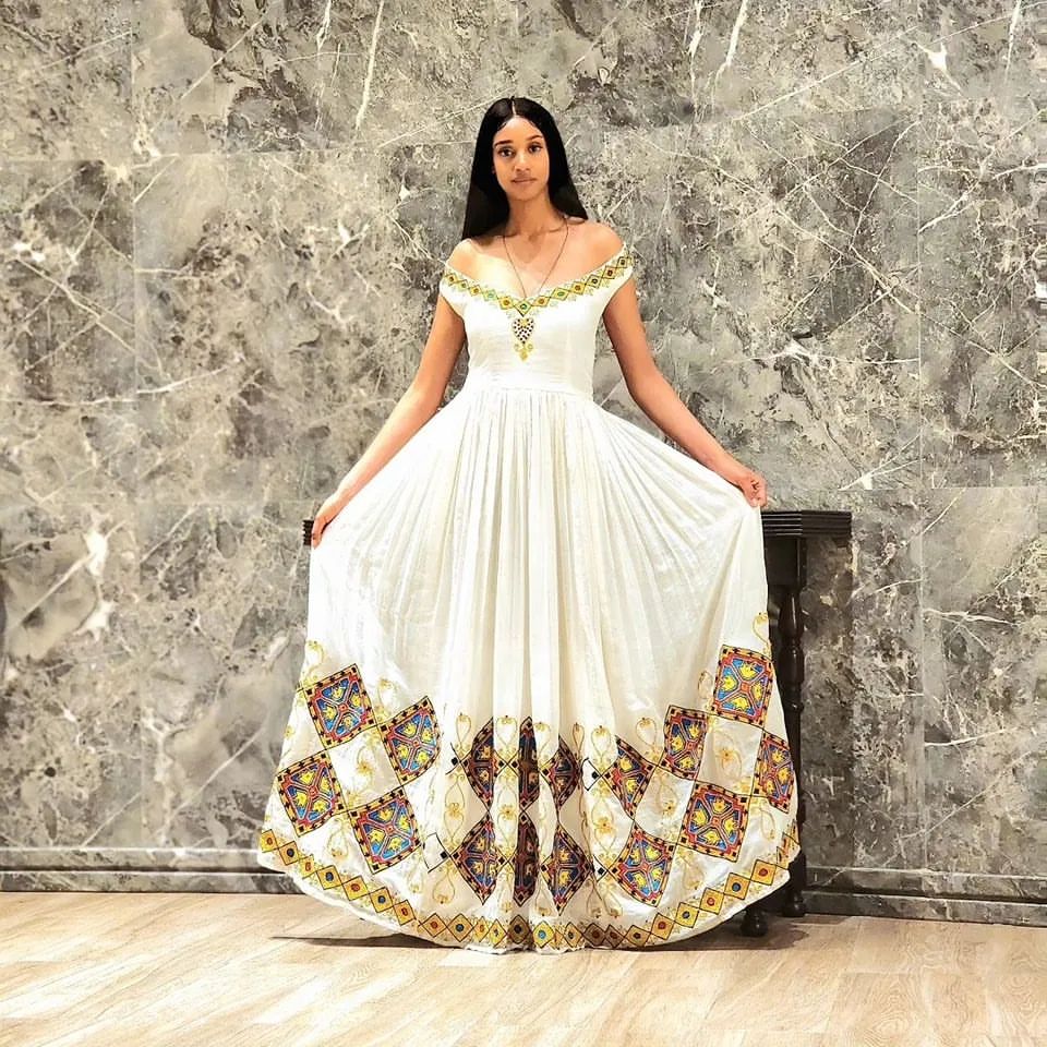 Sophisticated Simplicity Habesha Kemis Modern Habesha Dress