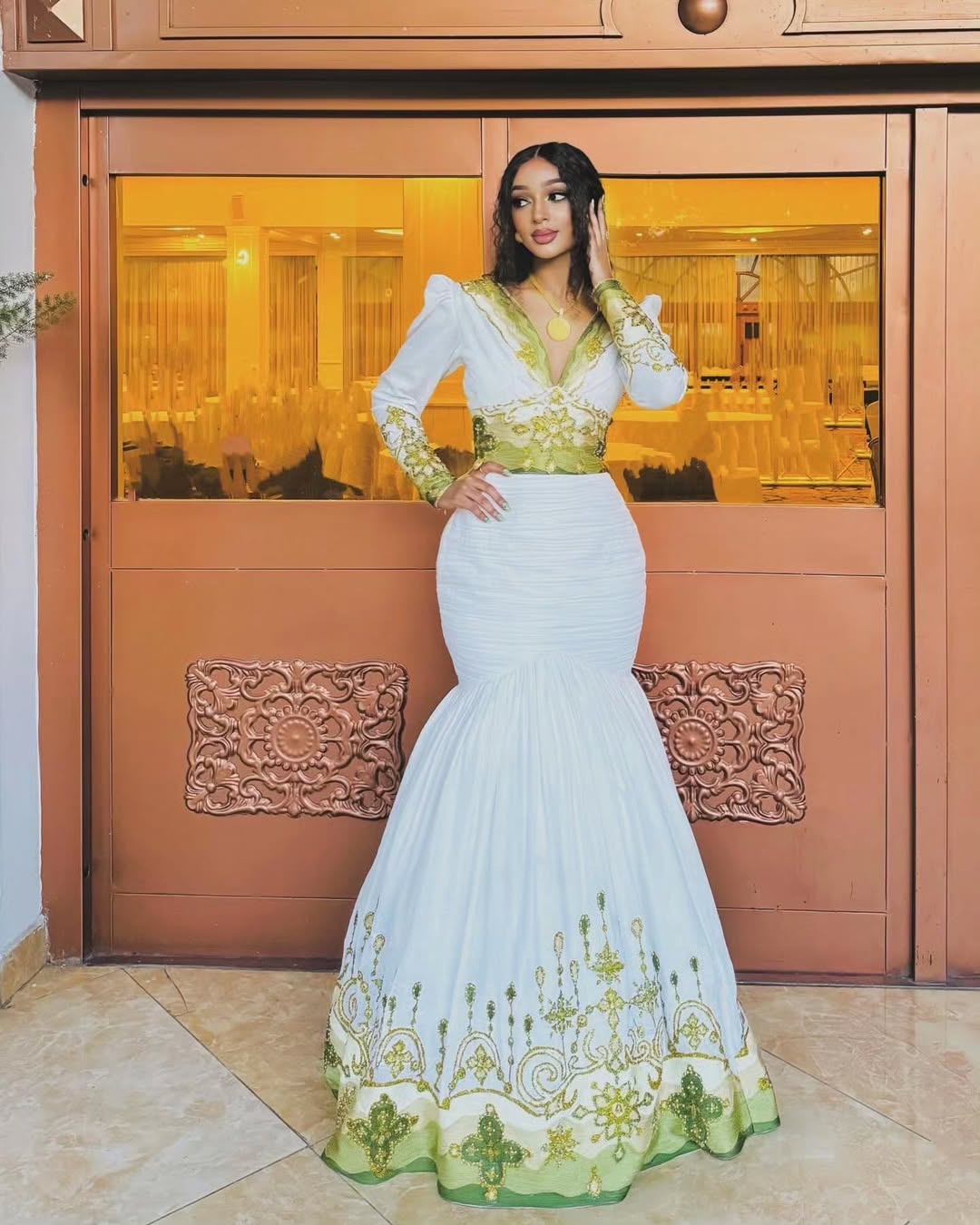 ice gold and green dress Regal Golden & Mermaid-styled Ethiopian with Intricate Detailing XXL Heartfilia Baby Dresses | Designer Perfect For color:47.6x15.7x31.2 inch / 121x40x79.2 cm / Walnut Color / Oak 1.2m Straight Board + 1.2m Dresser + Dressing Stool