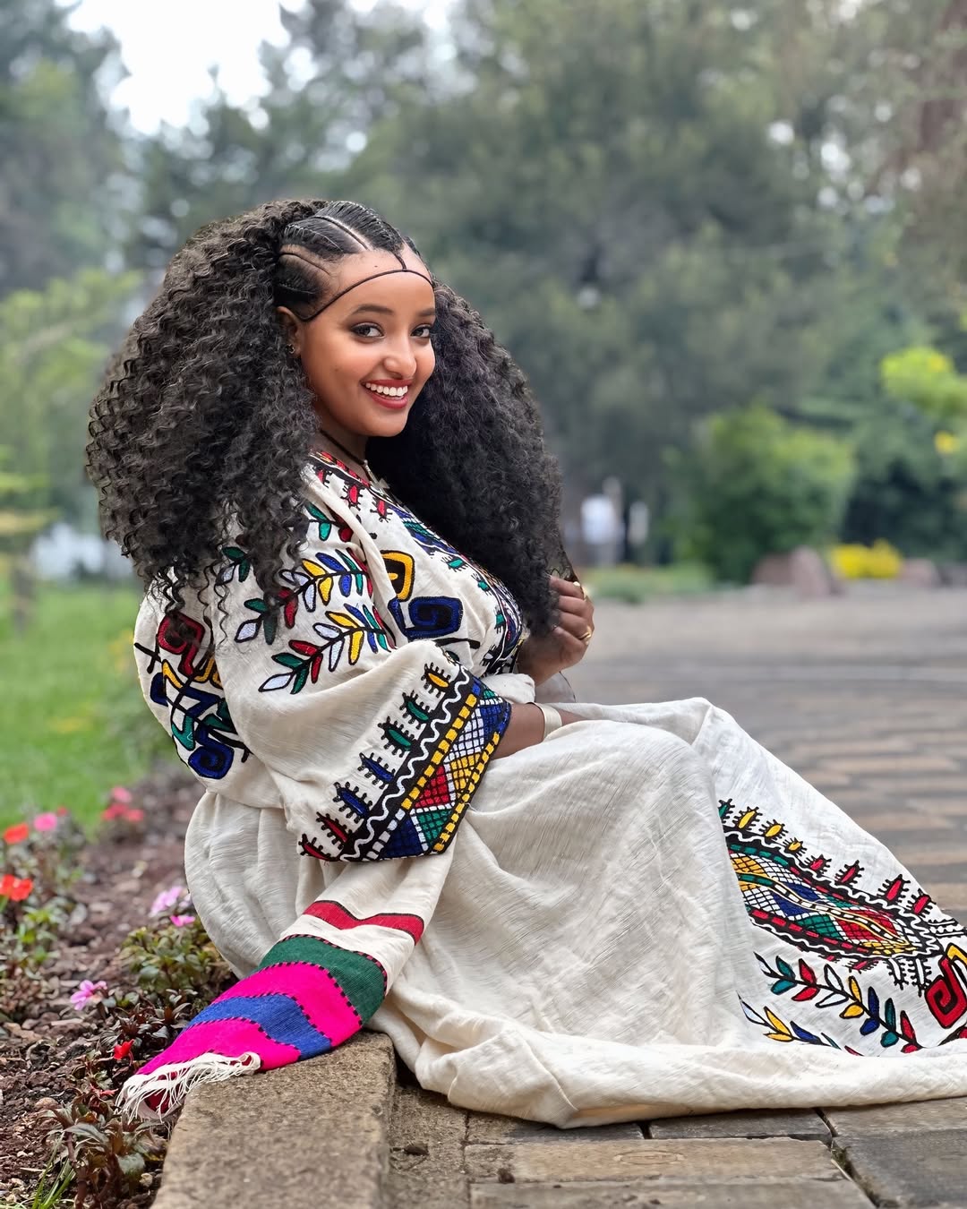 Timeless Fetil Habesha Kemis with Rich Detailing – Ethiopian Traditional Dress