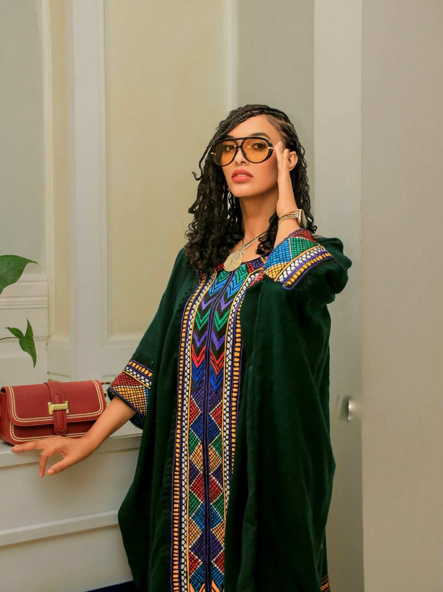 Luxury Dark-Tone Habesha Dress Collection Premium Ethiopian Clothing Boutique Glamorous Habesha Kemis 1002