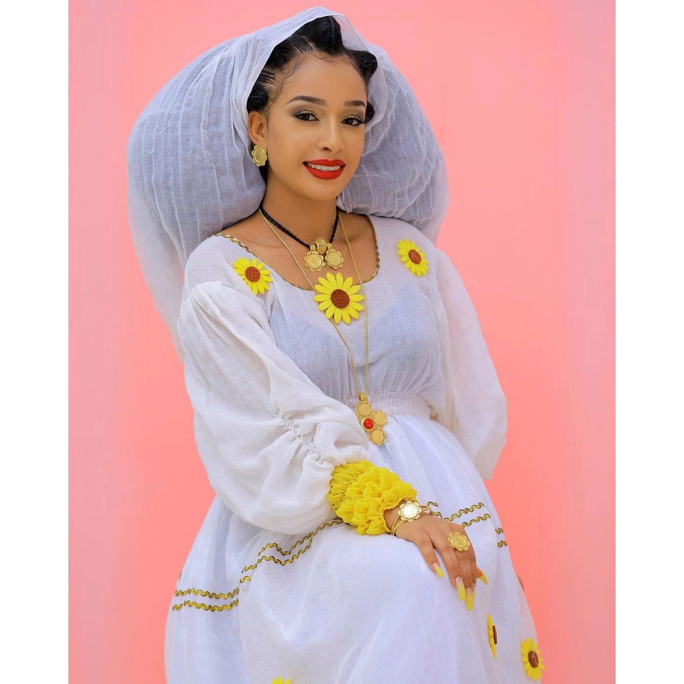 Yellow Habesha Dress for New Year