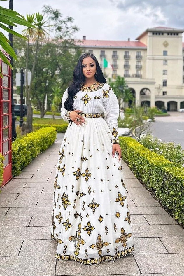 Gorgeous Habesha Dress Modern Ethiopian Dress Women's Dress Habesha Kemis Eritrean Dress Women's Style