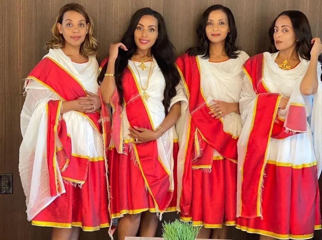 Vibrant Short Habesha Dress Design Modern Habesha Kemis Design Habesha Libs es00109