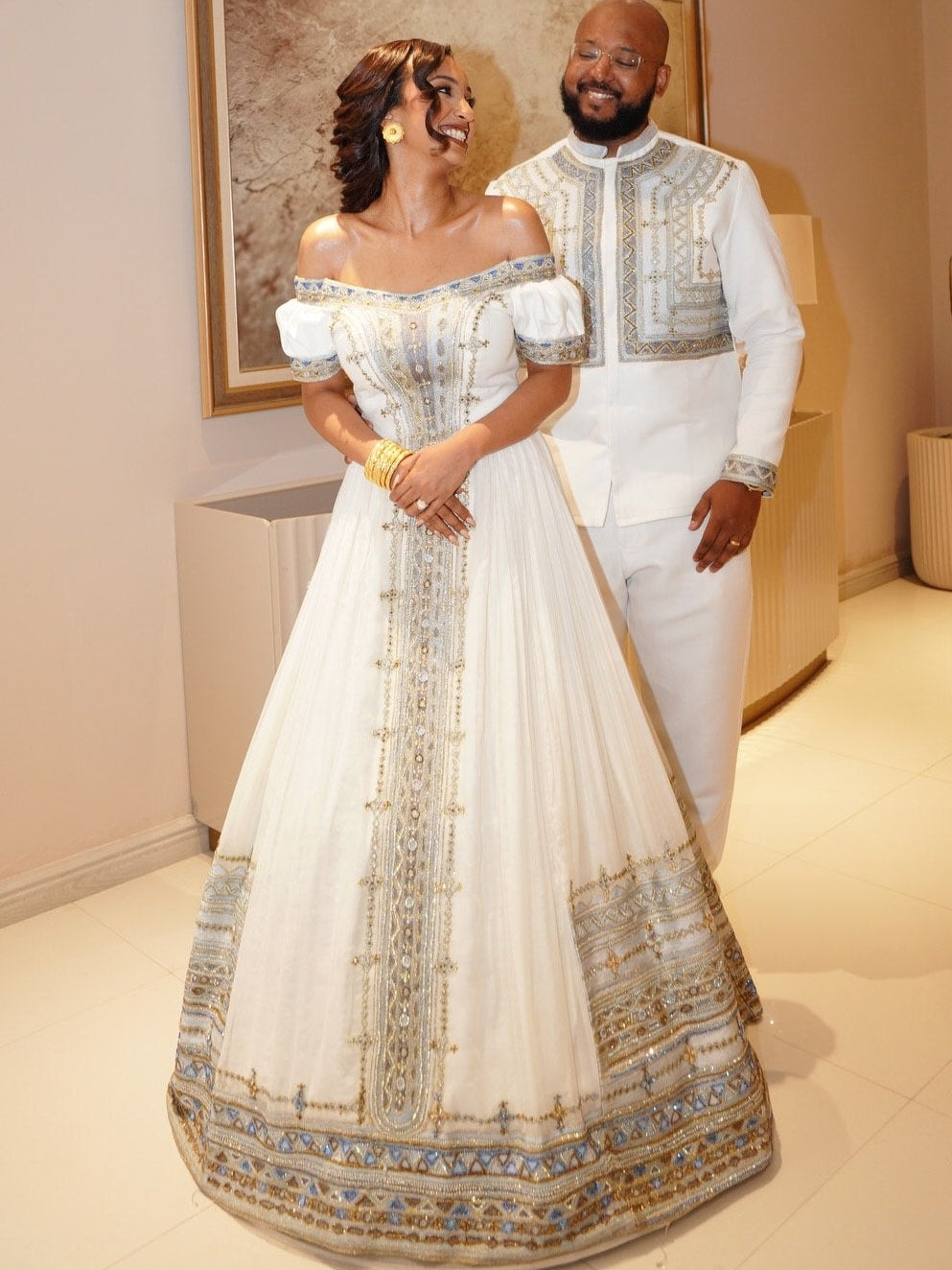 matching dress for couple Habesha Kemis & Habesha Sets Ethiopian Clothing Outfits XL stylish brogues dress shoes Cotton Maternity & Feeding Custom made Color:School Blue