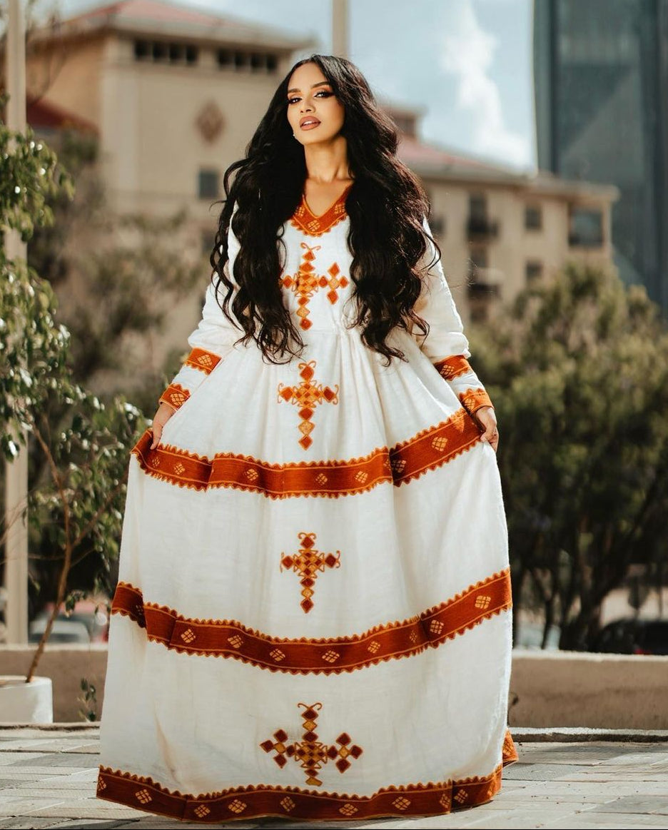 Gorgeous Red Design Fetil Habesha Dress Habesha Kemis Ethiopian Dress Style Traditional Habesha Libs