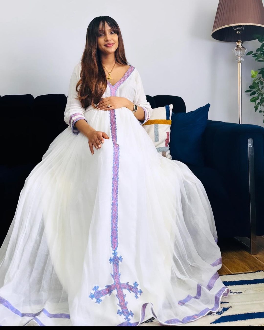 Radiant Color Elegant Habesha Kemis M