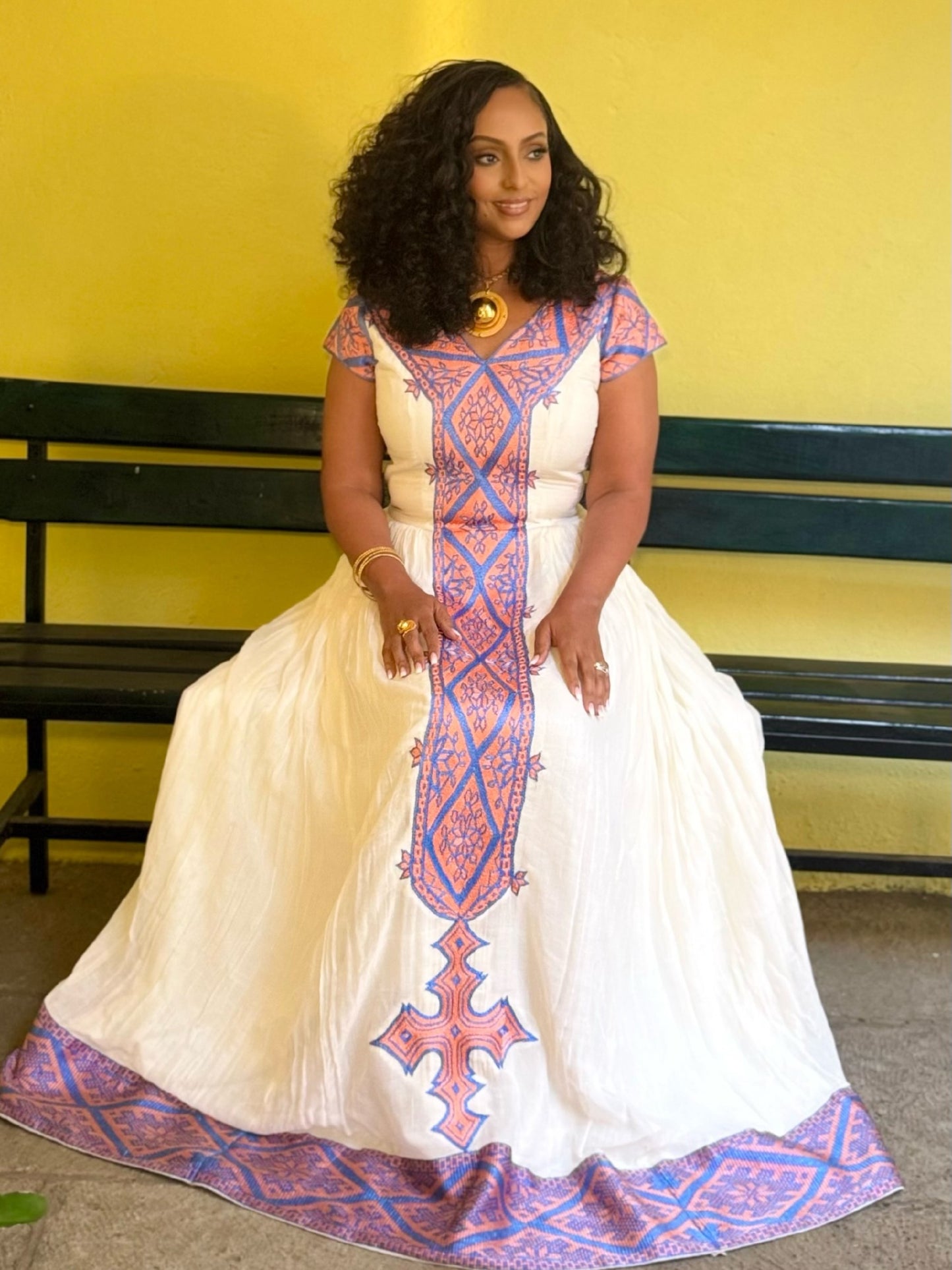 Radiant Lavender Woven Habesha Kemis for Cultural Gatherings Ethiopian Traditional Attire Timeless Eritrean Dress 965