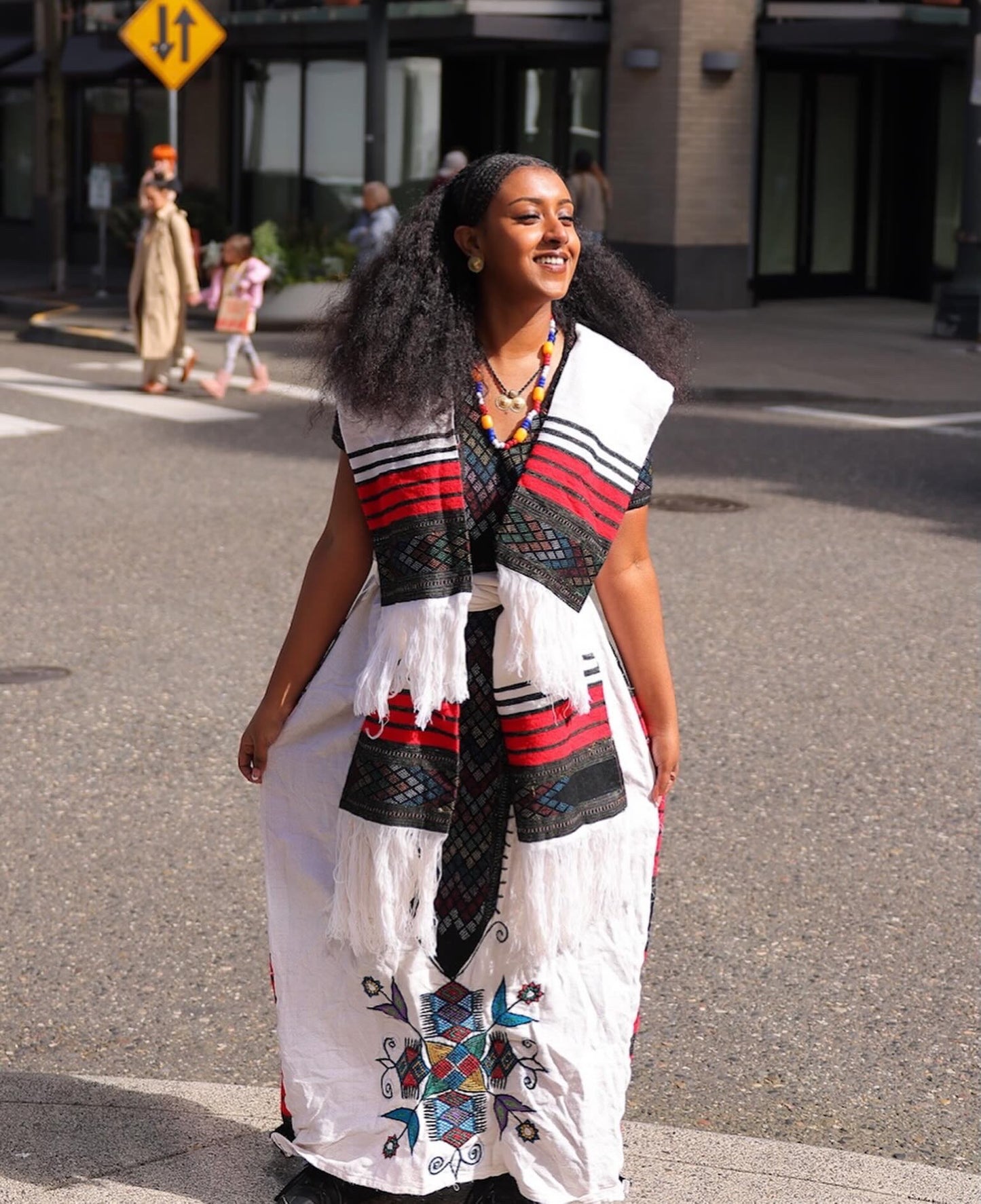 Handwoven Habesha Kemis With Netela Shawl Set Traditional Ethiopian Clothing For Festive 967