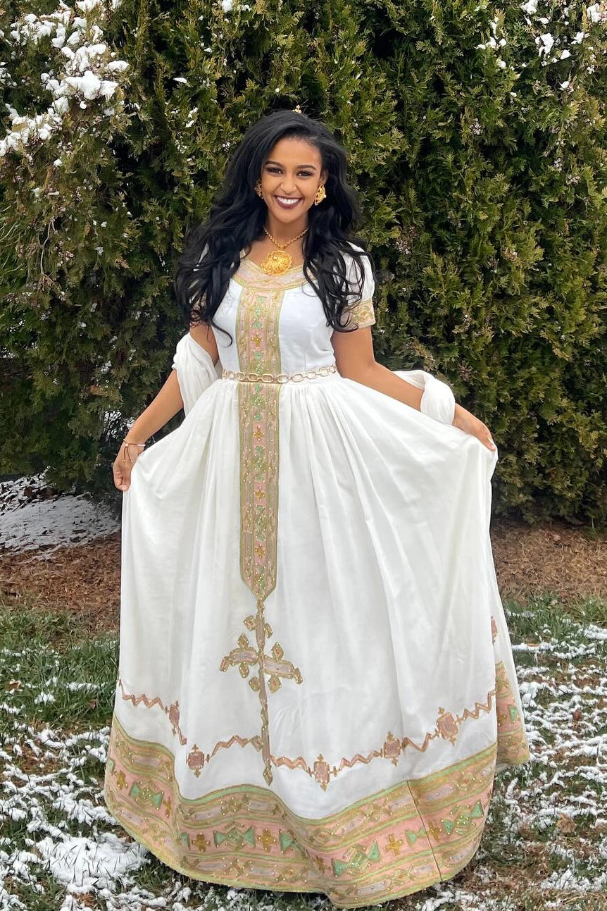 Habesha Dress for Women Timeless Traditional Ethiopian Dress Charming Habesha Kemis 343