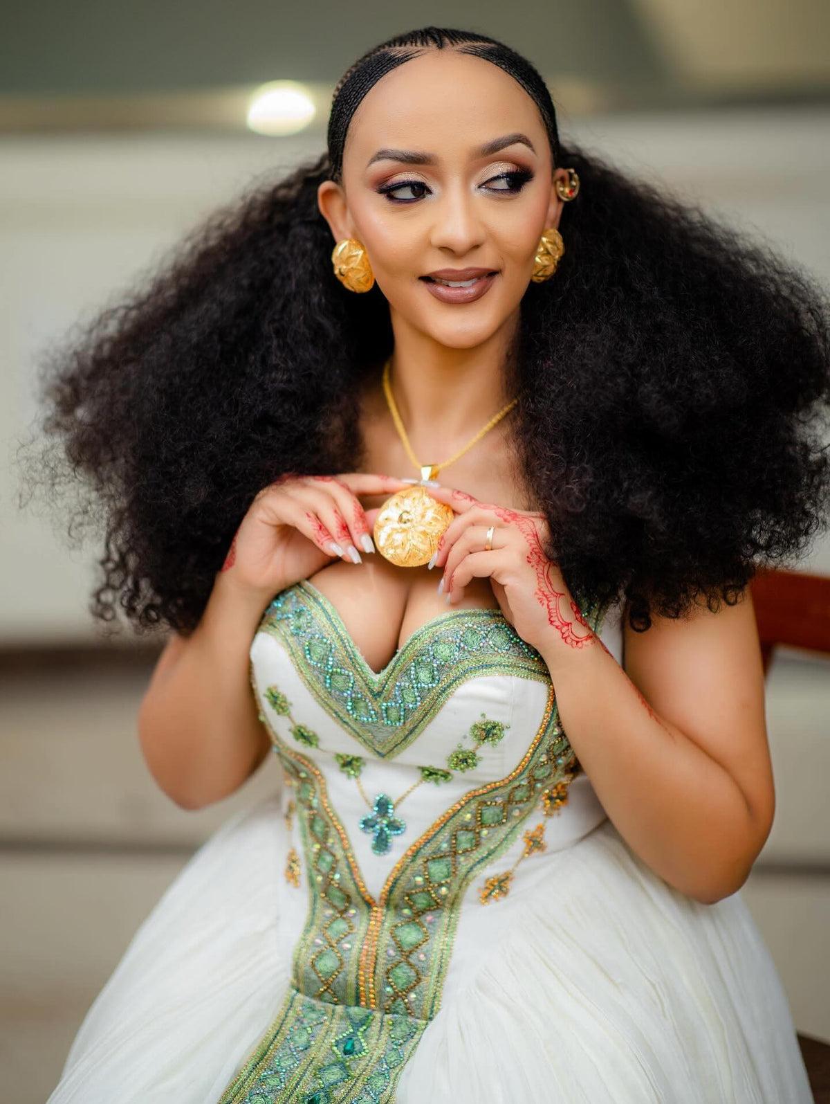Ethiopian Couple Outfit Matching Habesha Traditional Style Cultural Ethiopian Clothing Set 493