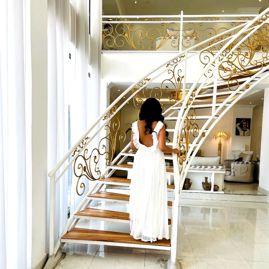 White Backless Ethiopian Clothing Sleeveless Habesha Dress with Minimal Elegance Festive Habesha Kemis 558