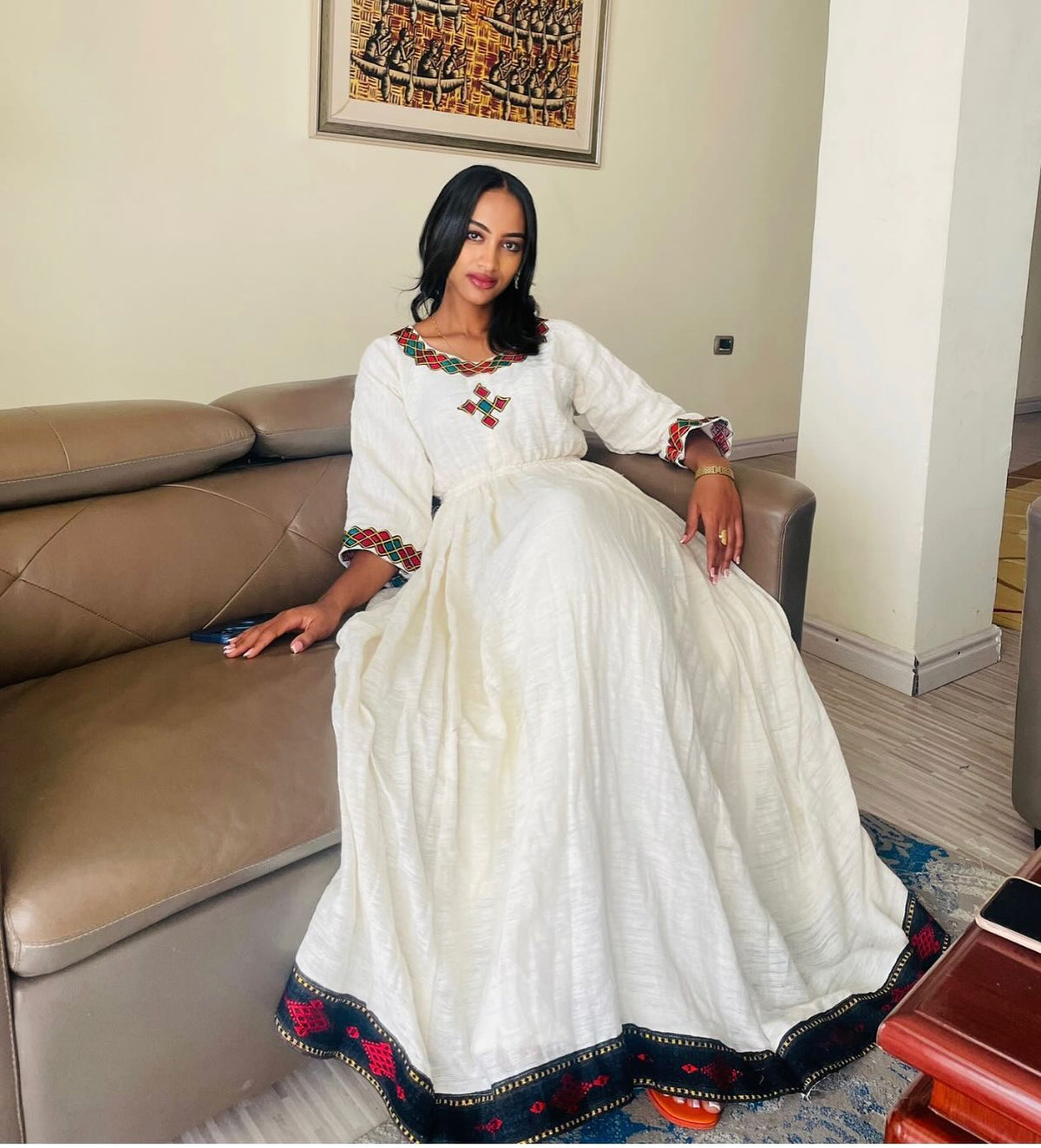 Black And Red Habesha Dress Timeless Habesha Kemis Traditional Ethiopian Dress For Special Events 561