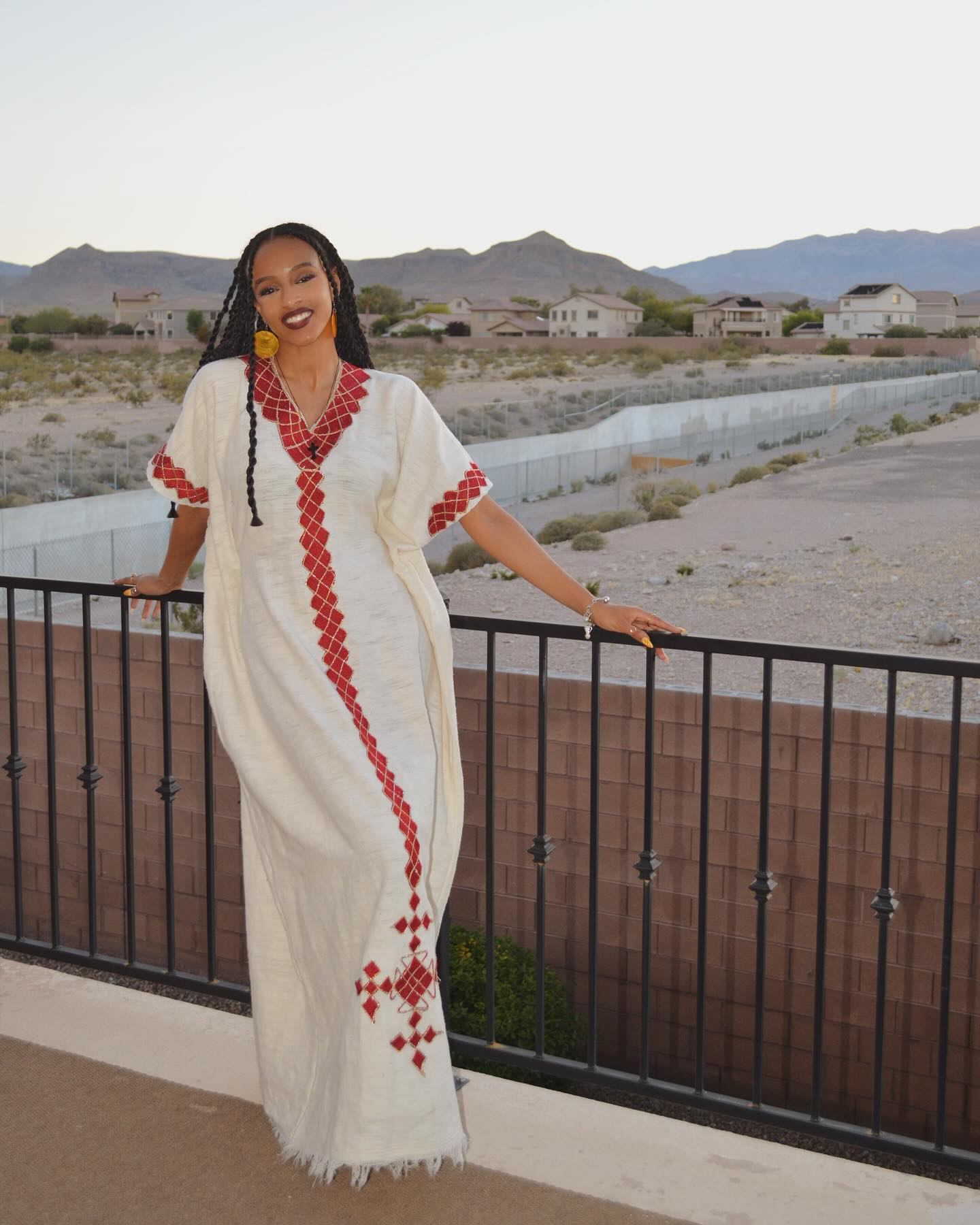 Red Woven Habesha Dress Timeless Habesha Kemis Beautiful Ethiopian Clothing 683