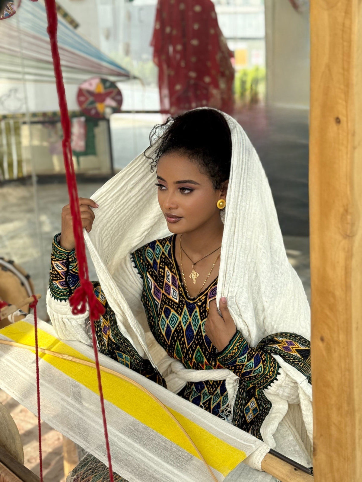 Long Sleeve Habesha Dress Multicolor Ethiopian Clothing Timeless Traditional Habesha Kemis 890