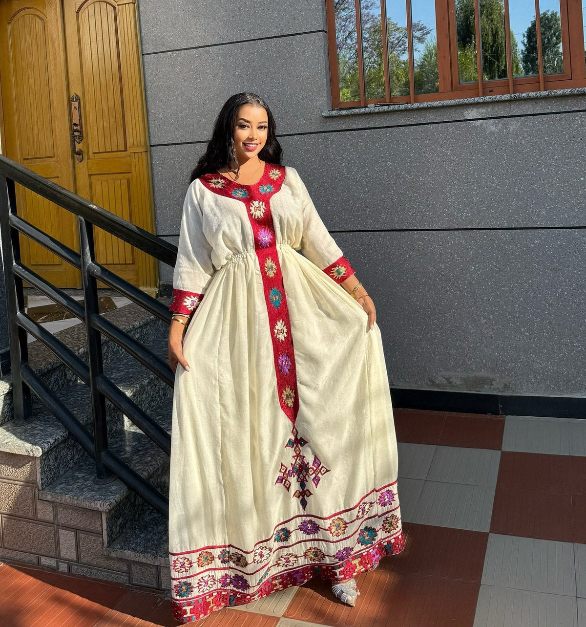 Authentic Habesha Kemis Ethiopian Traditional Dress Handwoven Habesha Dress 391
