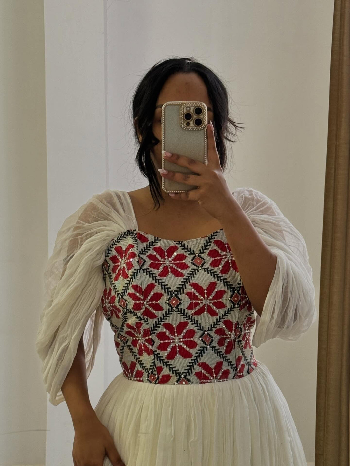 Ethiopian Dress With Off Shoulder Charming Habesha Kemis Online Timeless Habesha Dress 577