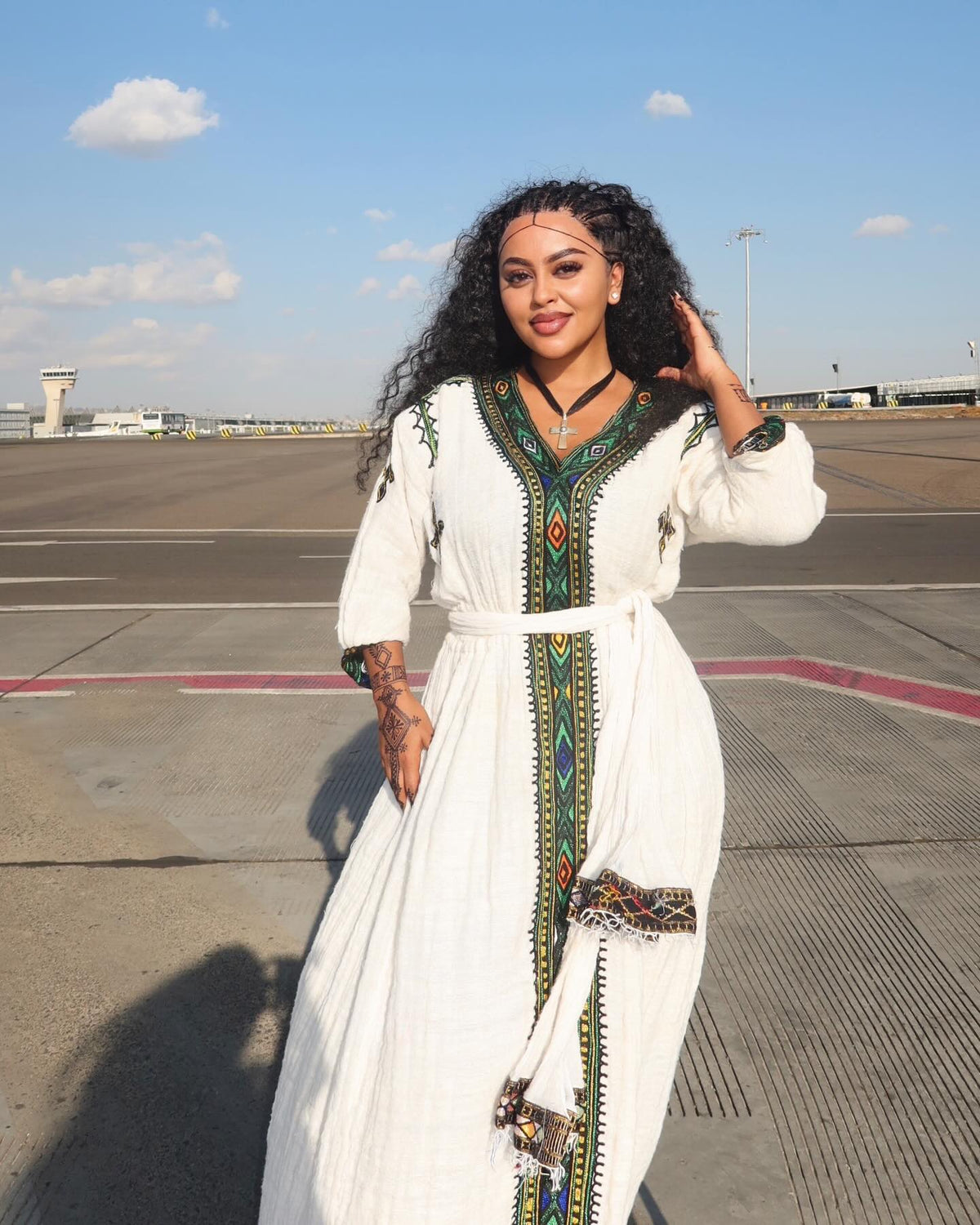 Elegant Colorful Habesha Dress Beautiful Habesha Kemis Style Handwoven Habesha Kemis 660
