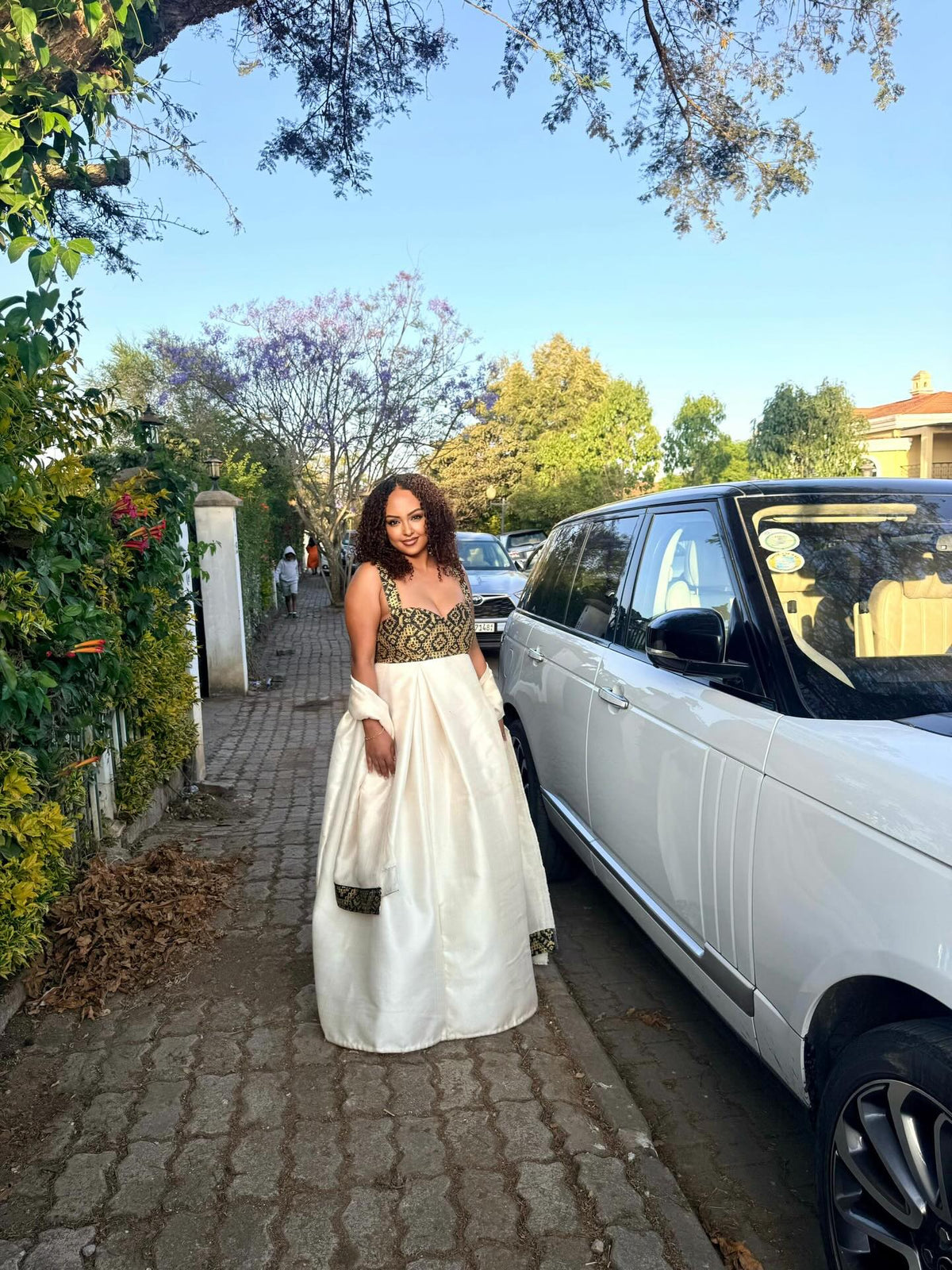 Sleeveless Habesha Kemis with Traditional Embroidery Graceful Habesha Dress Traditional Ethiopian Dress 542