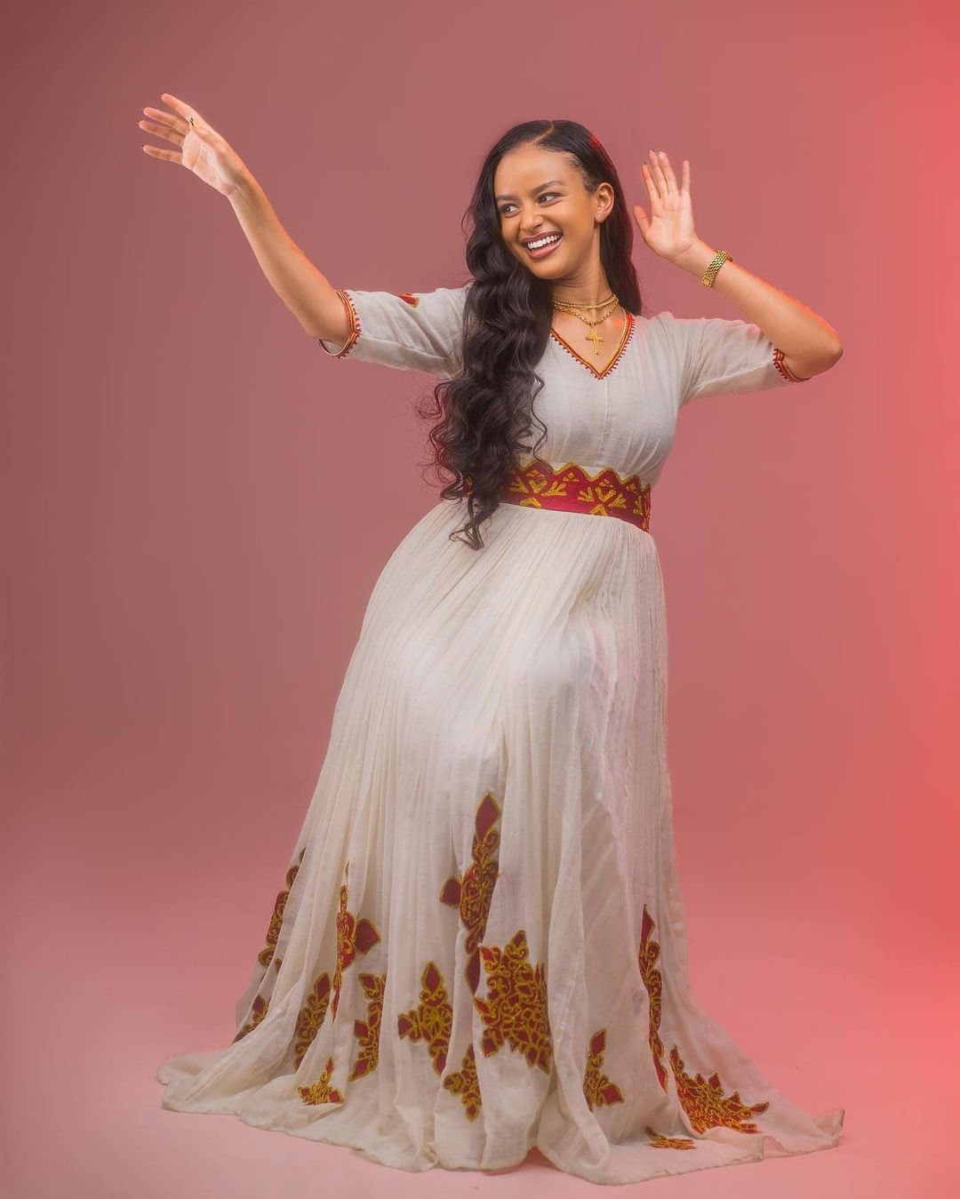 Simple Habesha Kemis modern Ethiopian Habesha Dress Zuria Handwoven Traditional Ethiopian Dress ሀበሻ ቀሚስ ሀበሻ ልብስ