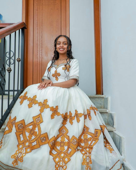 Sparkling Ethiopian Traditional Dress