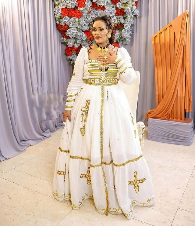 Exquisite Golden Yellow Habesha Kemi