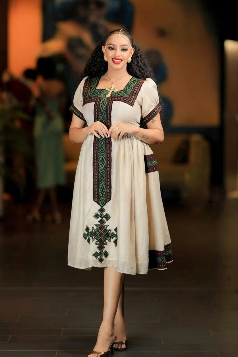 Habesha Cloth Traditional Ethiopian Dress & Eritrean Cultural Fashion