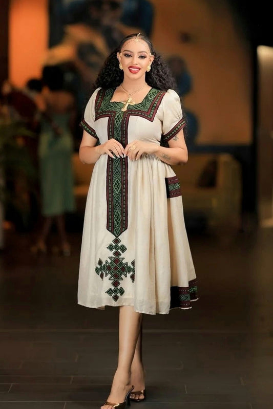 Habesha Cloth Traditional Ethiopian Dress & Eritrean Cultural Fashion