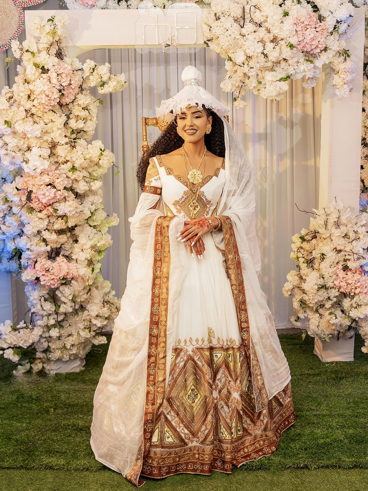 Traditional Ethiopian Wedding Dress Elegant Ethiopian & Eritrean Bridal Attire M