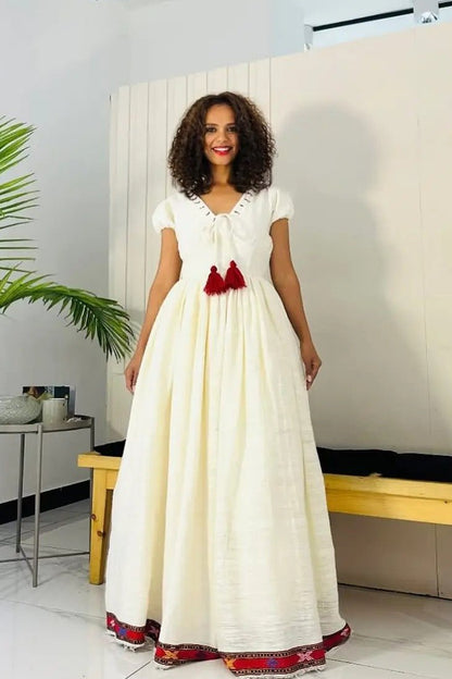 Charming Red Habesha Dress