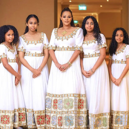 Delightful Multicolored Ethiopian Dress