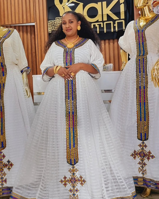 Elegant Traditional Ethiopian Dress