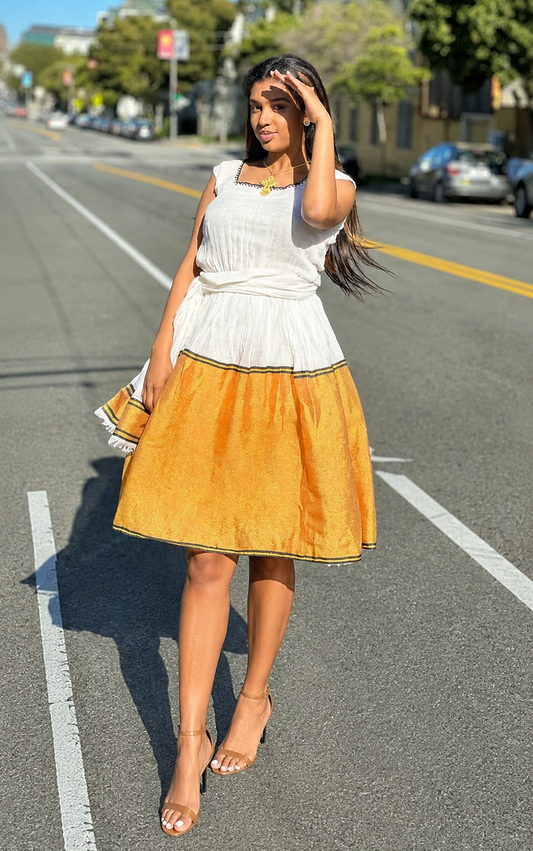 Simple Habesha Kemis For New Year Handwoven Habesha Libs Modern Habesha Dress Eritrean Dress