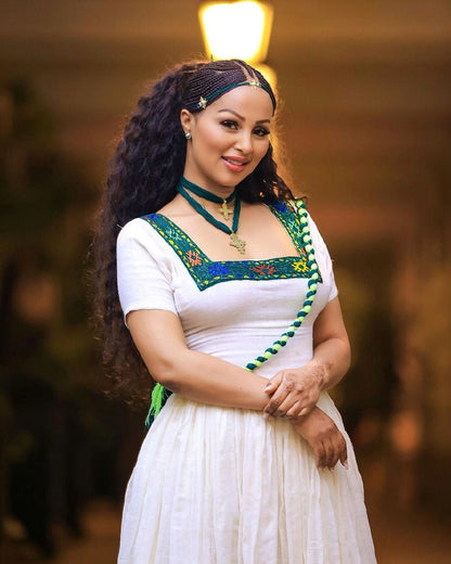 Beautiful Cultural Ashenda Dress Habesha Kemis Cultural