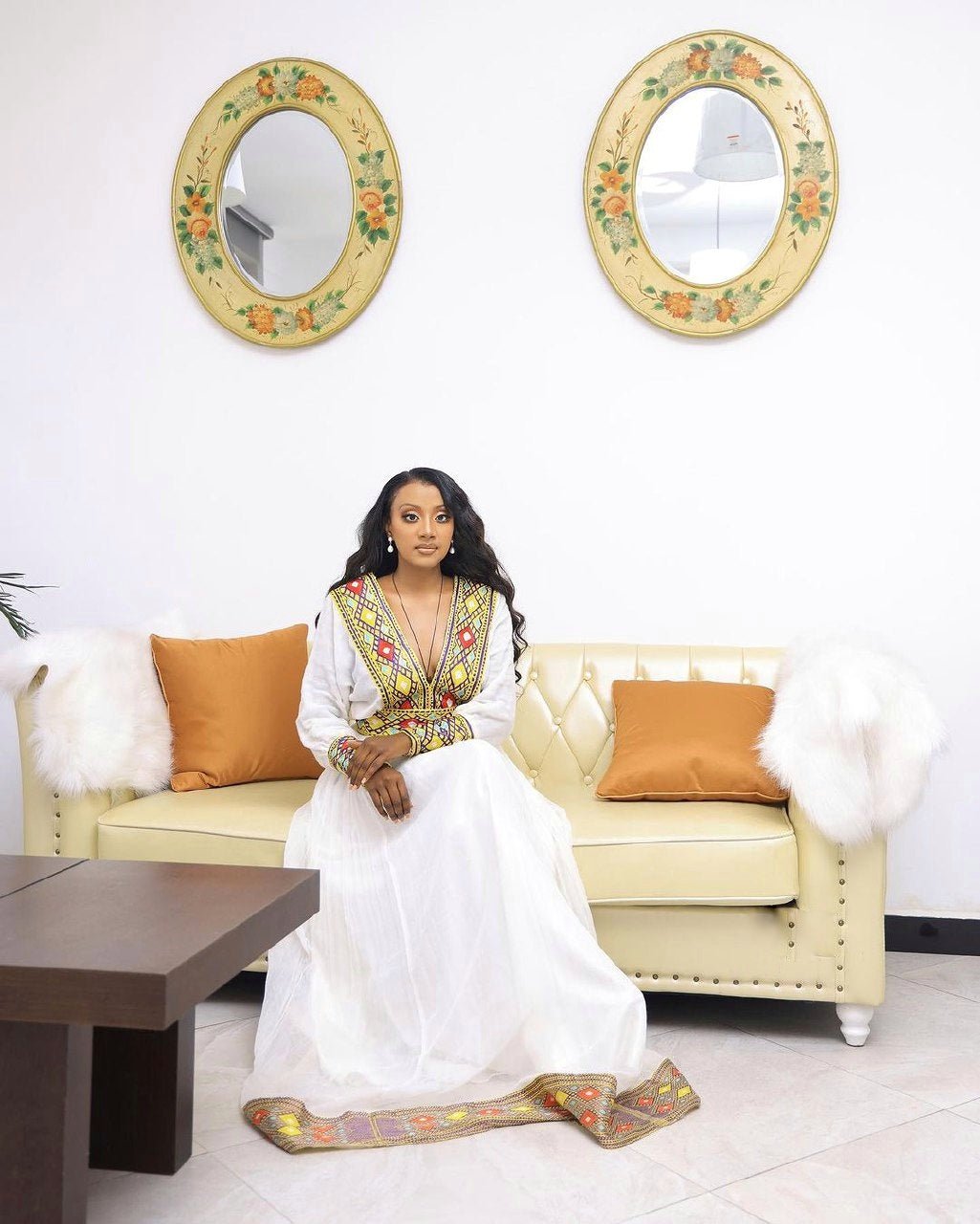 Admiring the Beautiful Patterns of the Modern Habesha Kemis Habesha Dress Modern Ethiopian Dress Style