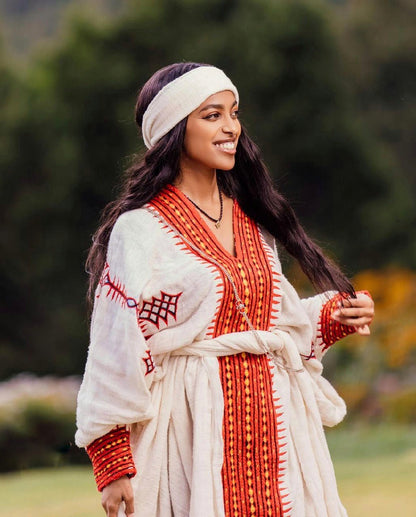 Vibrant Design Fetil Habesha Dress Ethiopian Dress Style dress