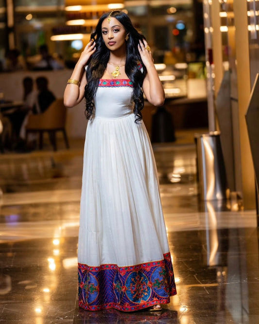 Exquisite Chic Habesha Dress Modern Habesha Kemis Design Ethiopian Dress Style