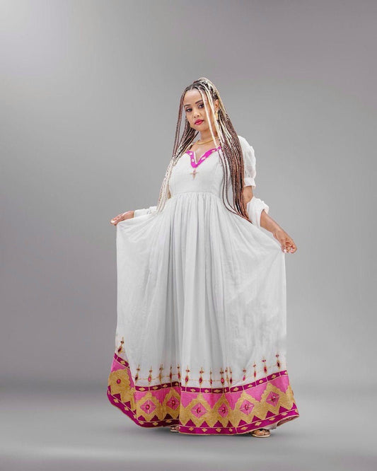 Graceful Design Habesha Dress Simple Habesha Kemis Ethiopian Dress Style