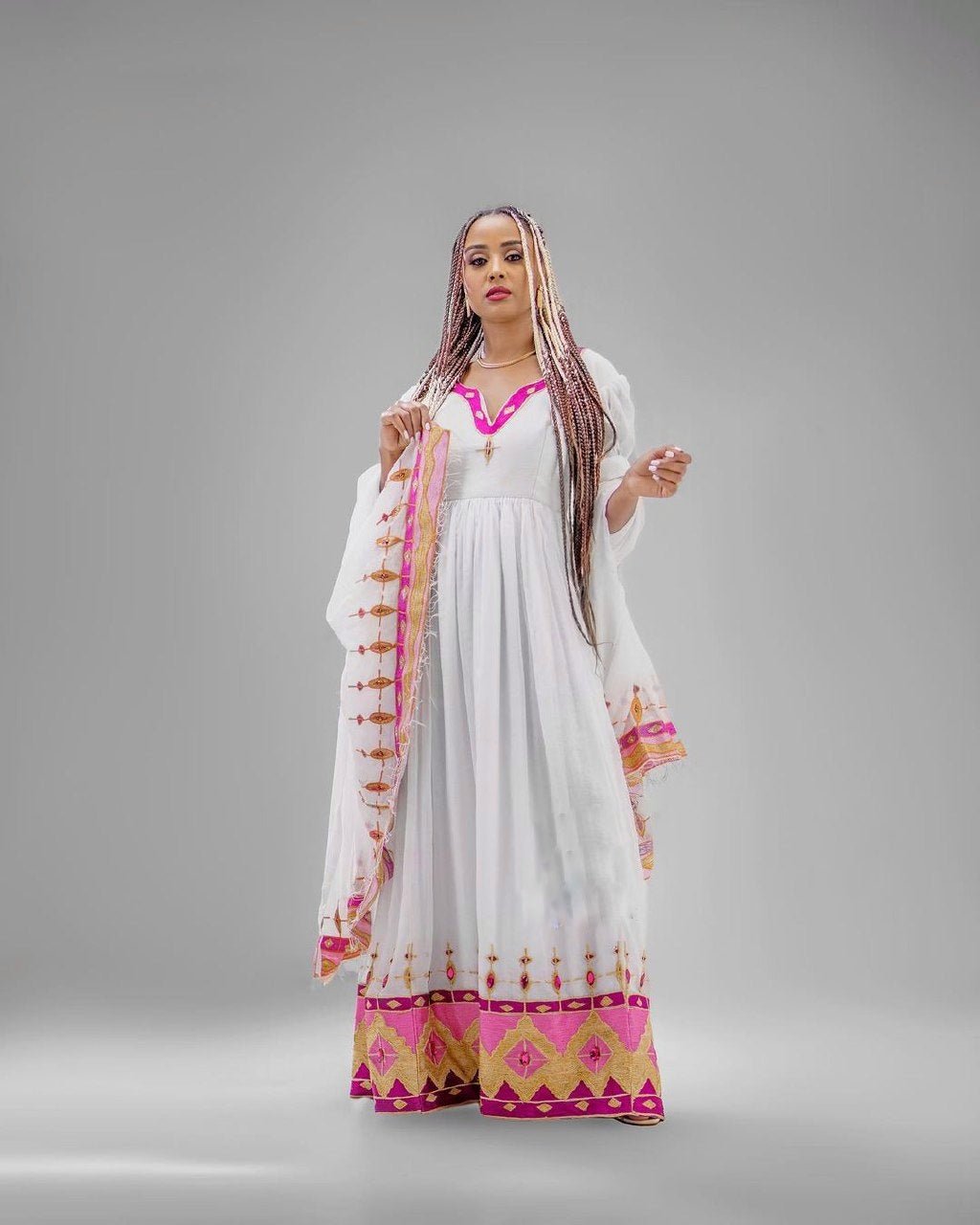 Graceful Design Habesha Dress Simple Habesha Kemis Ethiopian Dress Style