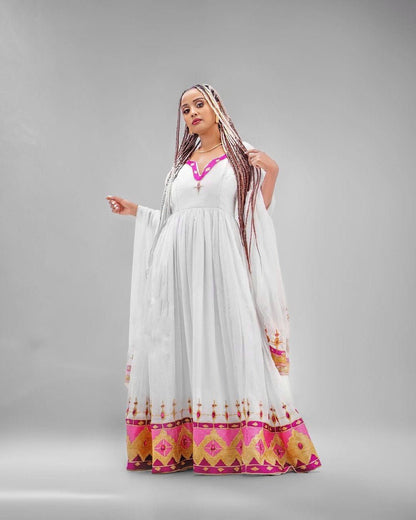 Graceful Design Habesha Dress Simple Habesha Kemis Ethiopian Dress Style