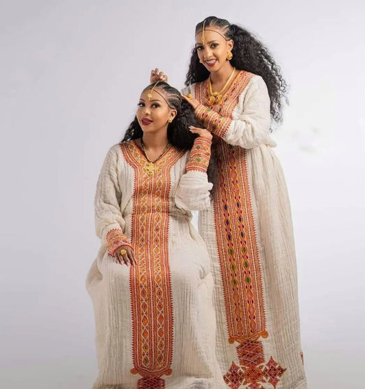 Light Color Tilf Tirtir Habesha Dress Cultural Habesha Kemis Ethiopian Dress Style Traditional Habesha Libs