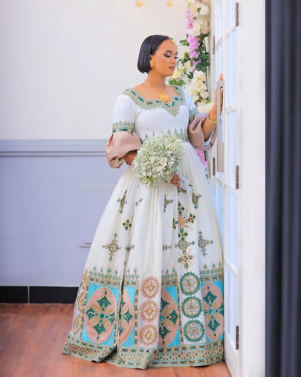 Stunning Wedding Habesha Couples Outfit Modern Ethiopian Wedding Outfit Matching Couples Outfit