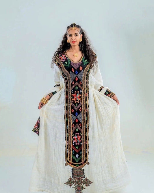 Darker Design Tilet Axum Fetil Ethiopian Dress Habesha Kemis Modern Ethiopian Dress Style