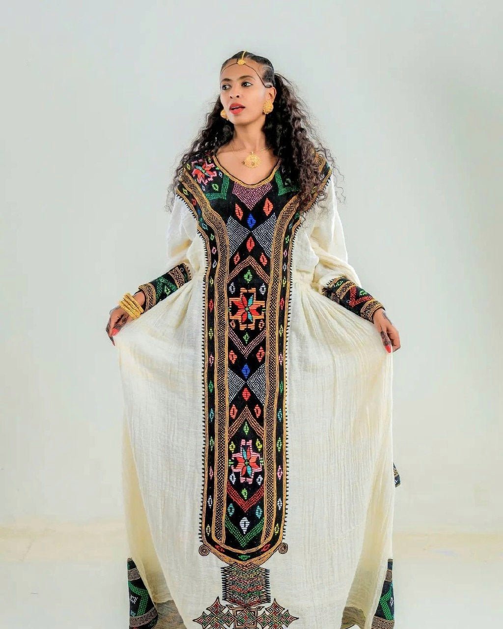 Darker Design Tilet Axum Fetil Ethiopian Dress Habesha Kemis Modern Et ...