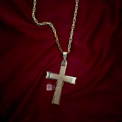 Ethioipan Cross Golden Color Necklace