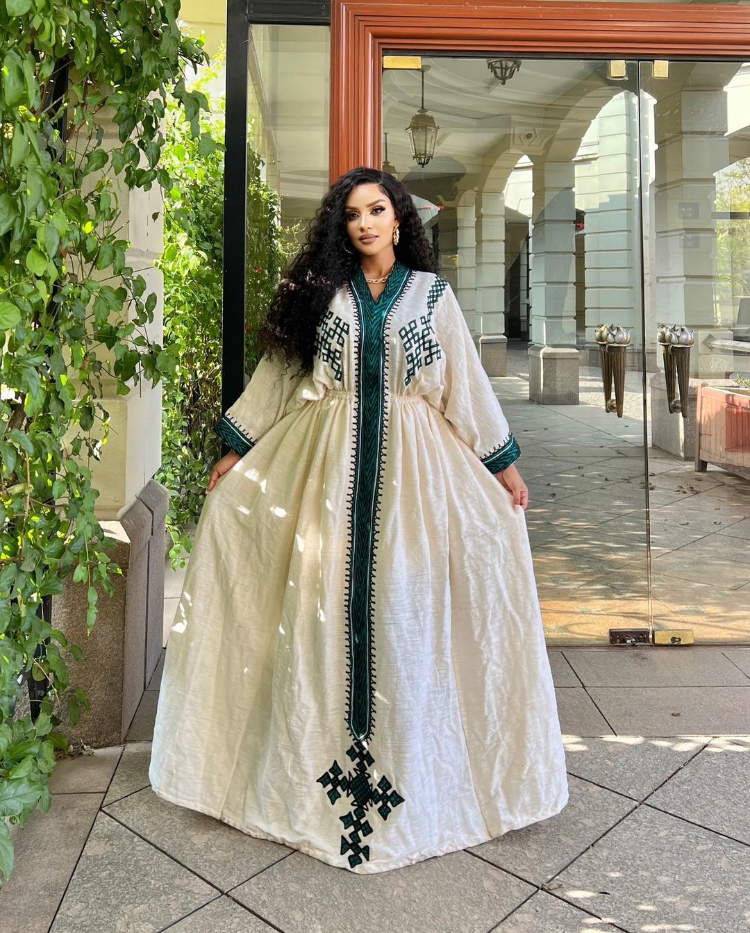 Chic radiance beautiful habesha kemis Fetil habesha dress