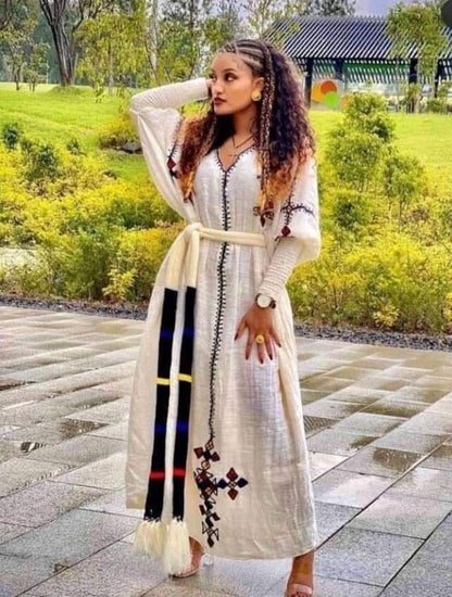 Gondar Traditional Ethiopian Dress Style Traditional Habesha Libs