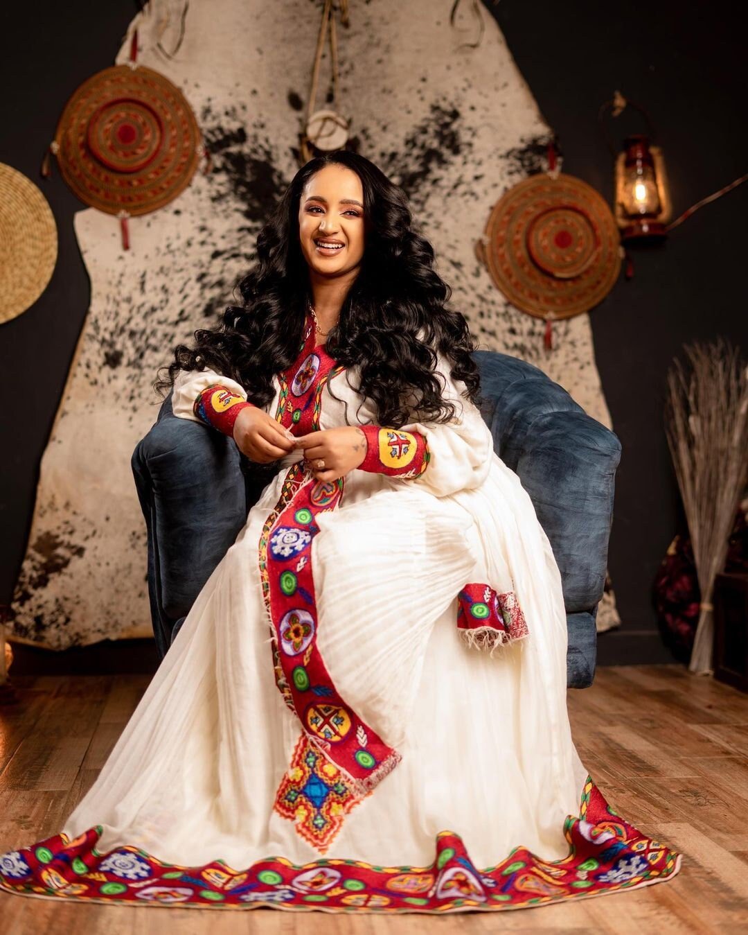 A Stunning Habesha Kemis with Elegant Tilf Embroidery , Habesha Kemis, Eritrean dress, ሀበሻ