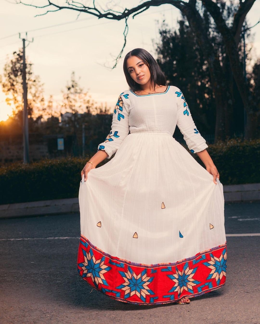 Magnificent Habesha Kemis with Tilf Pattern, Shimena Menen Fabric, Habesha Kemis, Eritrean dress, ሀበሻ