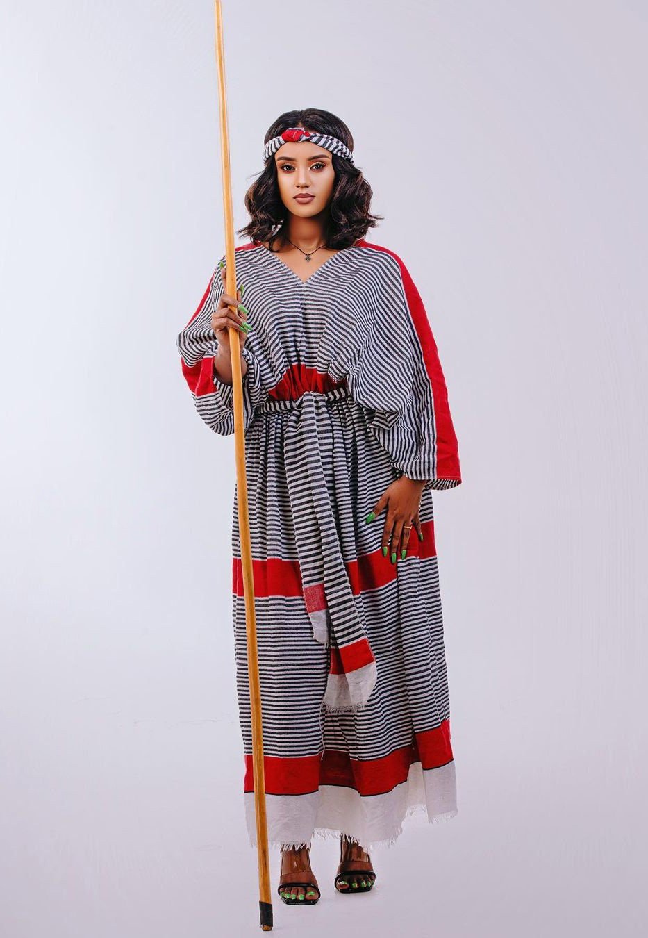Traditional Wellega Oromo Handwoven Dress