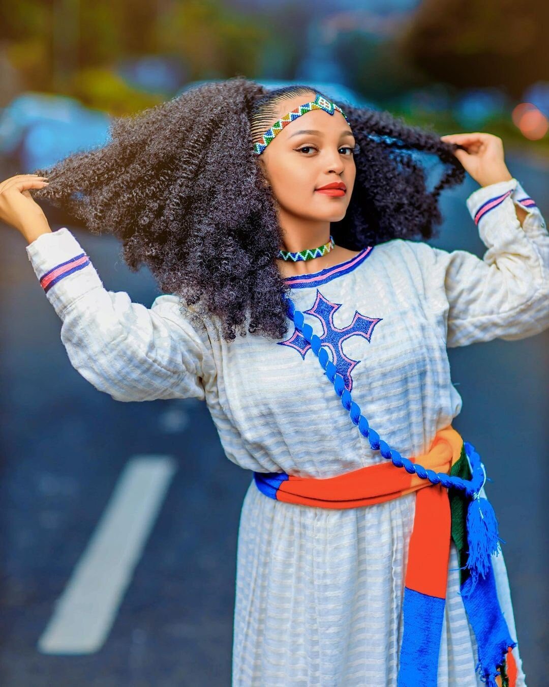 Stunning Habesha Kemis with Tilf Design and Menen-like Fabric, Habesha Kemis, Eritrean dress, ሀበሻ